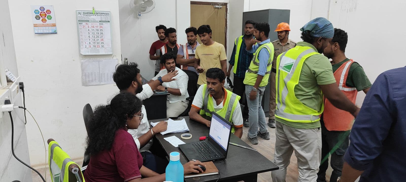 Scene from a VESPA vascular health screening camp